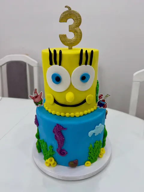 Torta sa Sunđer Bobom za treći rođendan